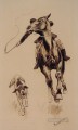 Azotes en un vaquero rezagado Frederic Remington
